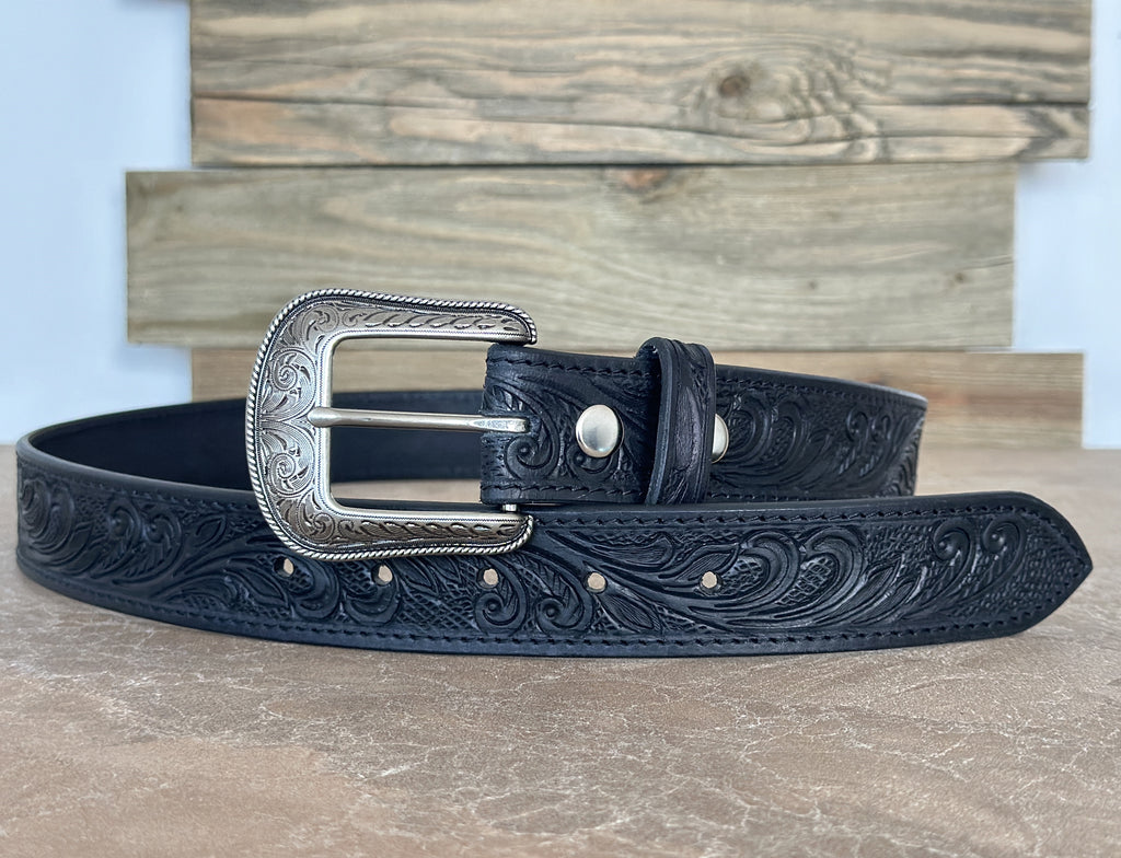 Handmade Genuine Full Grain Leather Men's Belt Heavy Duty Western With Buckle 1 1/2inch thick