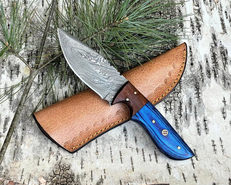 Damascus Knife Gift Set 100-14 - Willowcreek Custom Knives